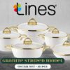 გრანიტის ქვაბების ნაკრები LINES 10PCS - Image 2