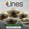 გრანიტის ქვაბების ნაკრები LINES 10PCS