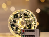 წერტილოვანი განათება 100 მეტრი (ნათების რეჟიმები დისტანციური მართვით)